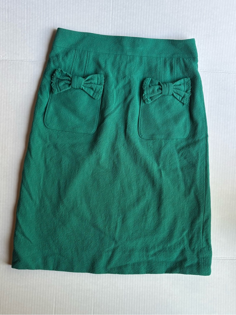 Marc by Marc Jacobs green bow pocket wool suit pencil skirt office preppy
